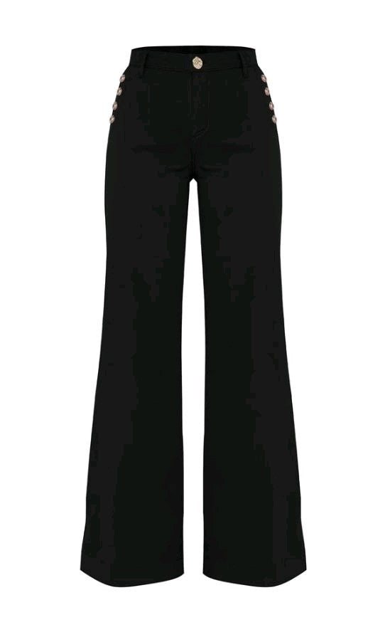 kocca pantaloni CON BORDO SVASATO E PIEGA rooney